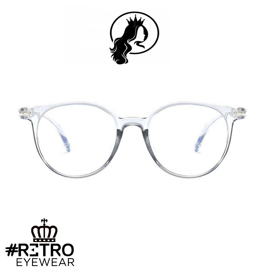 Original Óptica Gafas Descanso RETRO® ICE QUEEN Anti Blue Luz Azul Computador